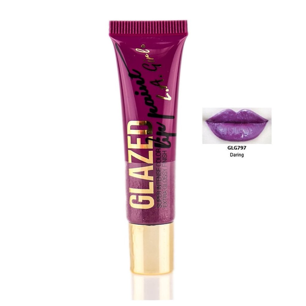 LA Girl Glazed Lip Paints (Color : Daring - GLG797) 3 Pack